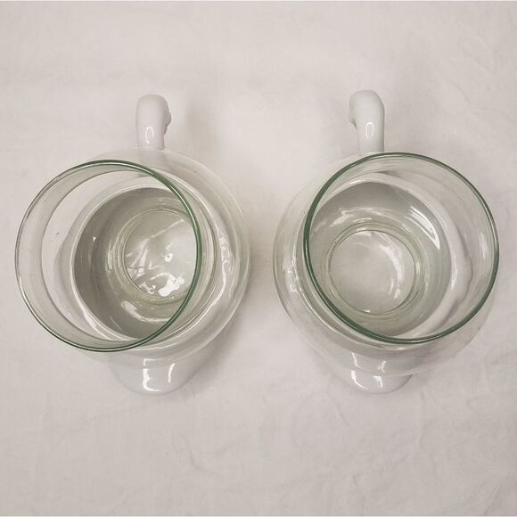 80s Porcelain Swan candle votifs - Picture 5 of 8